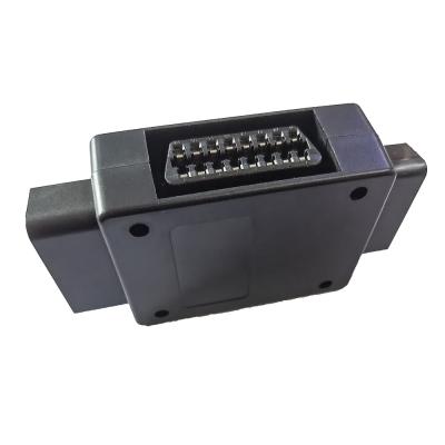 中国 1つのOBD2プラグ・アダプタのエクステンダーの黒色16 Pinに付きMultiport 3つ 販売のため