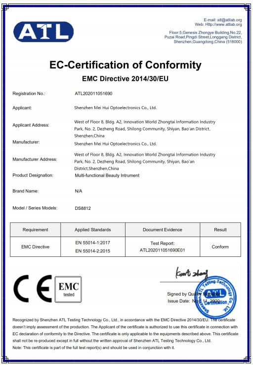 CE - Shenzhen Mei Hui Optoelectronics Co., Ltd