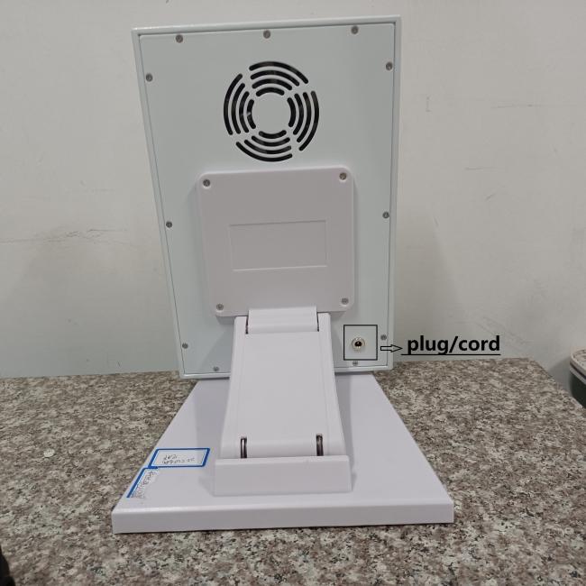 Additional view of red light therapy panel
