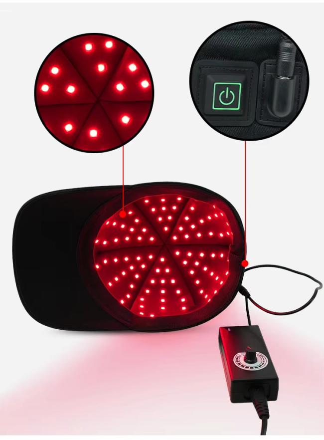 Red Light Therapy LED Hat Hair Growth Cap Infrared Physiotherapy Instrument Low Energy Hair Growth Cap Fixation Cap Relieve Fatigue