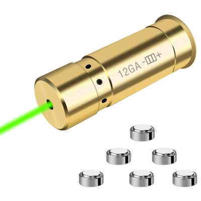 China OEM Laser Bore Sight Kit Green 520nm 12GA Laser Boresighter For Hunting for sale
