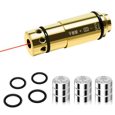 China Training Laser Cartridge 9MM Caliber Brass Red Laser 650nm Wavelength for sale