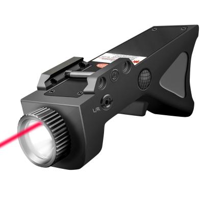 China Powerful Rechargeable LED Tactical Flashlights 800 Lumens Red Laser for sale