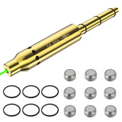 China 22LR Green Laser Bore Sight 4 Sets Of Batteries Laser Accuracy Outdoor Green Laser Zeroing Boresighter for sale