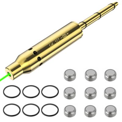 China Green Bore Sight Cal 177 Laser Boresighter With 3 Sets Of Batteries for sale