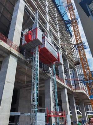 China Building Site 4000KG Rack And Pinion Construction Hoist CE Approved for sale