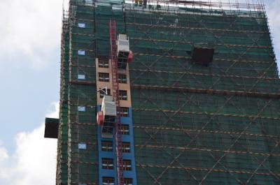 China SC200/200 Double Cage Building Construction Hoist Lift CE Certification for sale