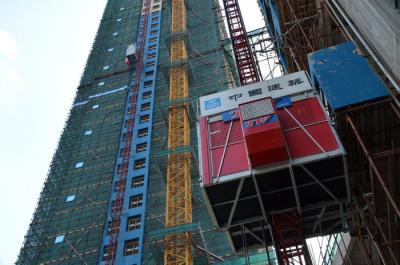 China elevadores temporales de la construcción de 58m/Min Building Construction Hoist los 500m en venta