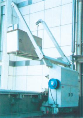 China Cuna de aluminio de la máquina montada en la pared de la limpieza de cristal del parapeto para construir Maitenance en venta