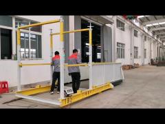 Ponte di carico di materiali retrattile con limite di peso per cantieri di grattacieli