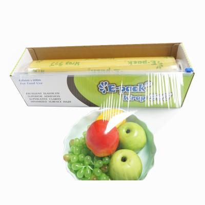 Chine Le petit pain en plastique clair 30cm transparents de PVC de catégorie comestible 45cm s'accrochent film Rolls à vendre