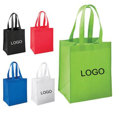 China Bolsos de ultramarinos amistosos reutilizables modificados para requisitos particulares de Tote Shopping Bag Recycled Nonwoven Eco en venta