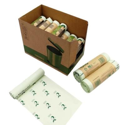 China Oxo Biodegradable Plastic Bags Roll Compostable Cronstarch Customized for sale