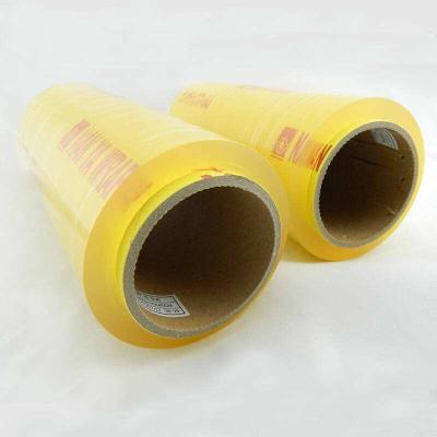 China OEM PVC Clear Plastic Cling Wrap / Stretch Film Jumbo Roll For Packing Food for sale