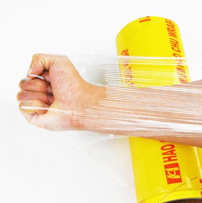 China Soft PVC Food Plastic Wrap Roll Cling Film Moisture Proof 250mm - 600mm WIdth for sale