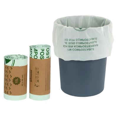 China Las bolsas de plástico biodegradables vegetales del supermercado imprimieron a Logo For Shopping en venta