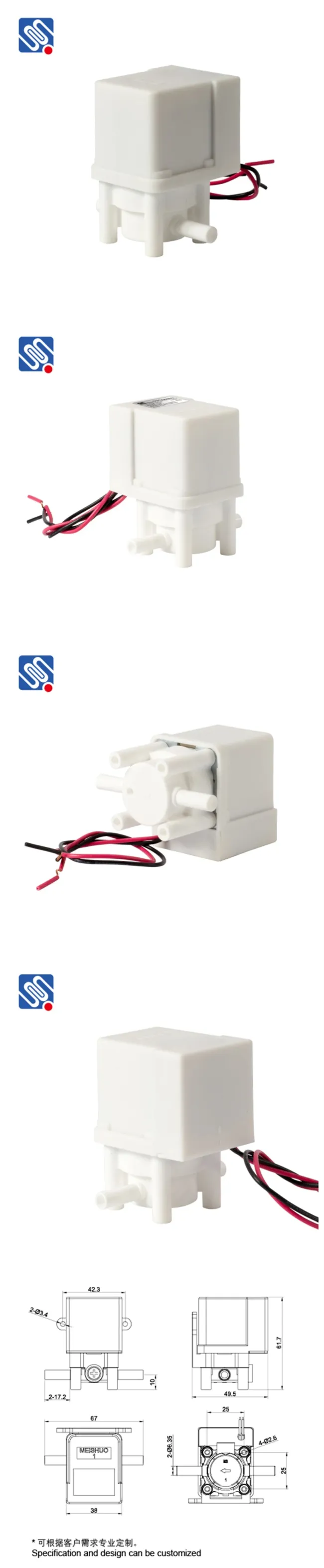 Meishuo Fpd270b3 Mini Delay Combined Flush 36VDC Water Solenoid Valve