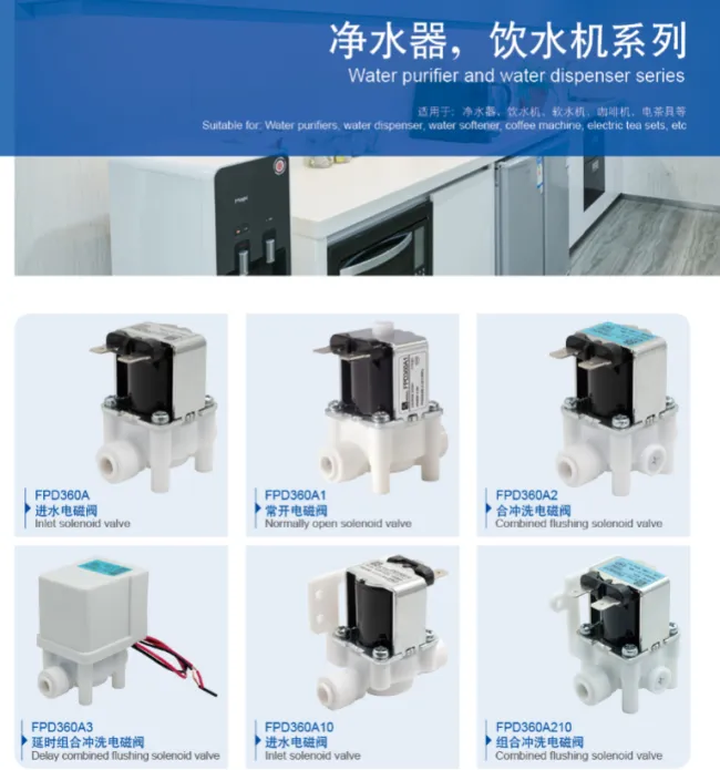 Meishuo Fpd270b3 Mini Delay Combined Flush 36VDC Water Solenoid Valve