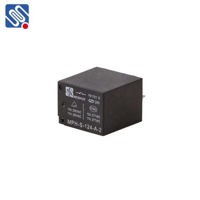 Meishuo Mph-S-124-a-2 Wholesale 17A General Purpose PCB Relays Normally Open Relay
