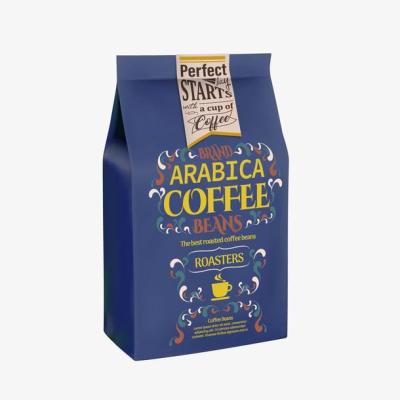 China China Flat Bottom Foil Coffee Bag Foil Side Gusset Matte glossy Black Coffee Bag Resealable Coffee Zip lock Bags With valve for sale