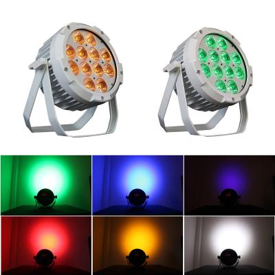 China Waterproof 12*18w 6in1 Par Can Stage Light DMX Wireless LED Battery Uplighters for sale