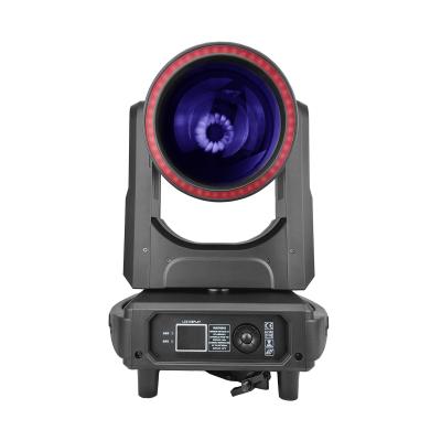 China 300w Moving Head Light Beam Light Show Stage Disco Move Head Beam Pattern Light With Led Ring Strip Dj Event for sale