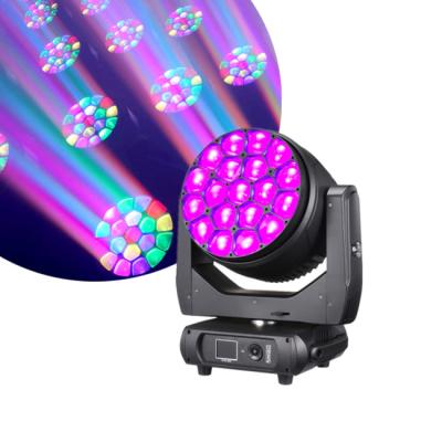 China 19*40W Led Wash Light 19pcs 40w Rgbw 4In1 Bee Eye Led Moving Head Zoom Wash Light for sale