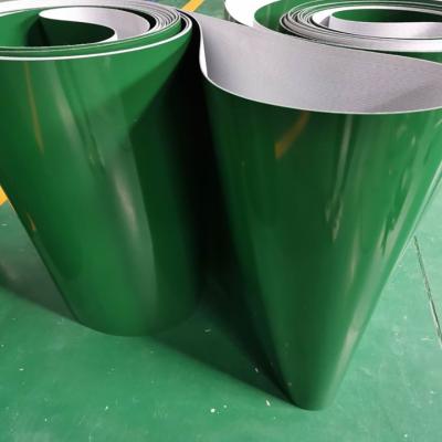 China PVC Green Food-Grade Conveyor Belt High Capacity Non-Polluting for sale