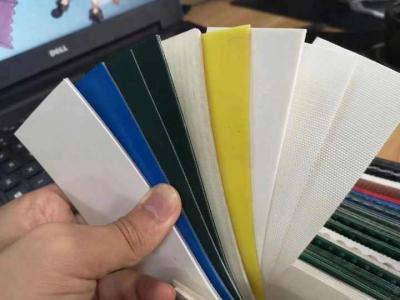 China PVC Green Conveyor Belt for Tobacco Food Logistics 4 Ply for sale