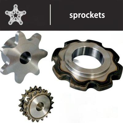 China Heat Treatment Double Pitch Chain Driven Sprockets Oil Resistant for sale