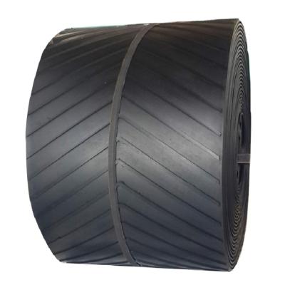 China Black EP NN CP Pattern Rubber Conveyor Belts 15mm Height for sale