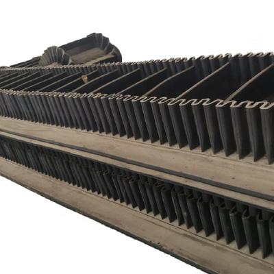 China Fertilizer Sand EP250 EP300 Inclined Conveyor Belts for sale
