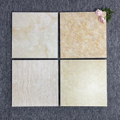 Chine Les carreaux de céramique de plancher moderne conçoivent la tuile vitrée orange-clair de porcelaine de salle de bains à vendre
