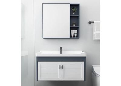 China European style white sink cabinets mirror wall hung cabinet units modern bathroom vanity for sale