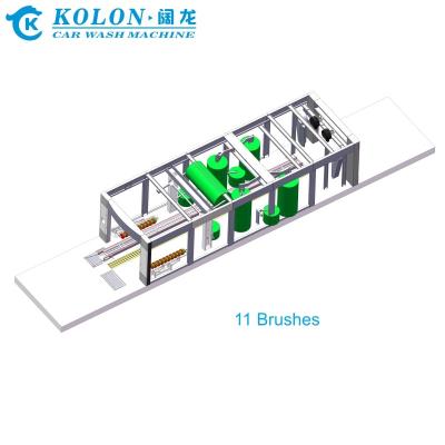 China 11 cepillos túnel automático Lavadora de coches longitud 14900mm en venta