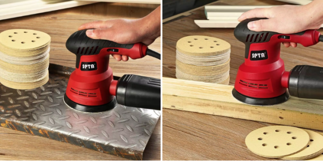 Industrial application of sanding discs