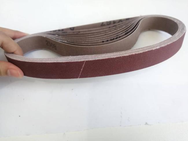 Packaged sanding belts ready for shipment