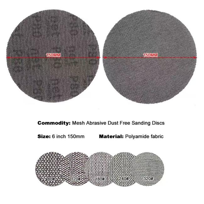 Packaged 3M mesh discs display