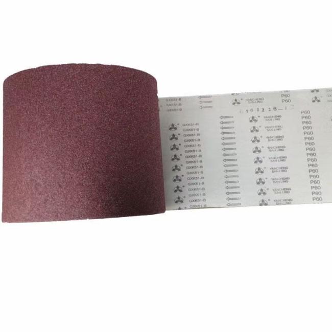 GXK51 abrasive roll demonstrating flexibility and durability