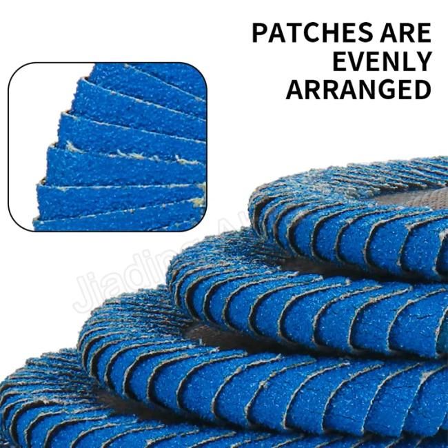Blue aluminium zirconia flap disc for R-angle grinding - application demonstration