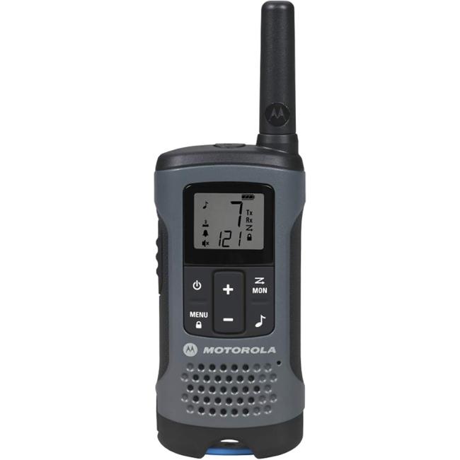 Motorola T200TP T200 22 Channel Long Range 20mile Rechargeable Two-Way Radio Gray Walkie Talkie