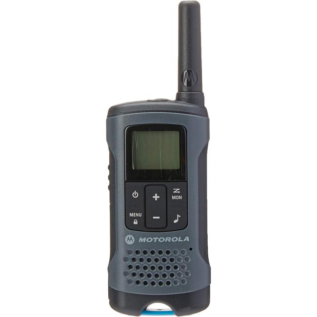 Motorola T200TP T200 22 Channel Long Range 20mile Rechargeable Two-Way Radio Gray Walkie Talkie