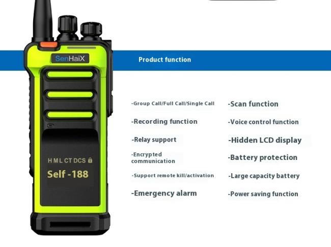 High Quality 10w Watt Walkie Talkie Two Way Radio Long Range 30km SenHaiX GT-10 Uhf 400-470MHz Single Band