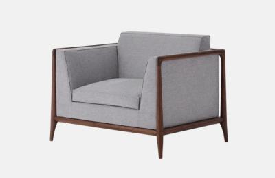 Chine Sofa contemporain de Sofa Chair Luxurious Single Seater du tissu ISO14001 à vendre