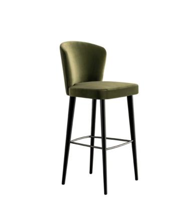 China ISO14001 Fabric Covered Dining Chairs Rustproof High Stools For Kitchen Island for sale