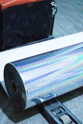 China Acrylic Glue Clear Holographic Film  , Waterproof Holographic Film Paper for sale