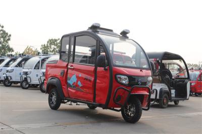 China 2 Doors Enclosed Electric Tricycle 1000W Electric Tricycle Passenger for sale