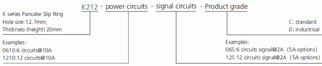 k212 series K212(SNK012)Series Super Thin PCB Slip Ring slip ring description