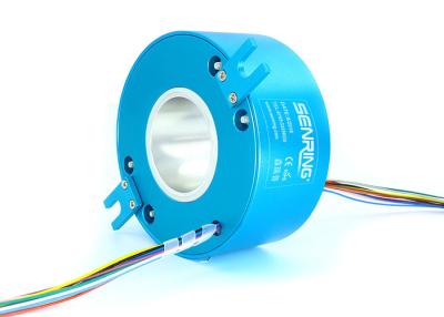 China OEM Hollow Electrical Pancake Flat Slip Ring Assembly With 80mm Through Bore for sale
