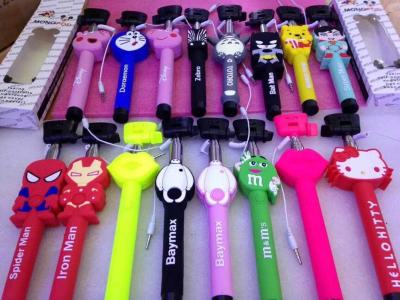 China TOP selling Colorful Cartoon Selfie Stick,Cartoon Monopod for mobile phone for sale